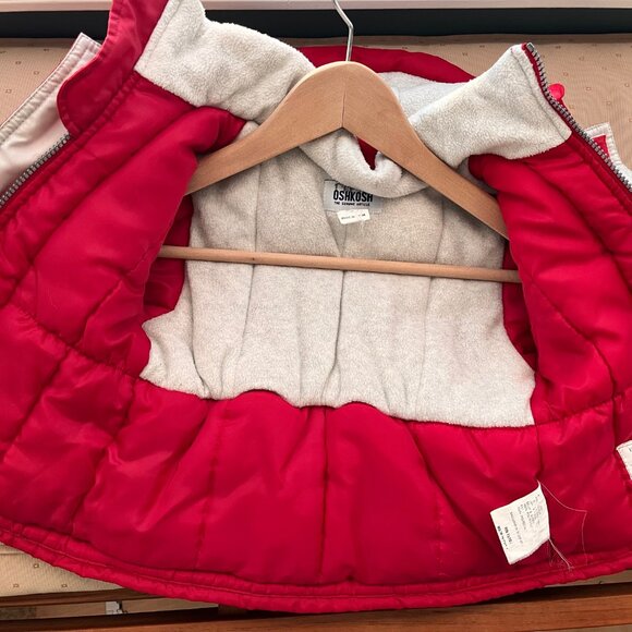 Red OshKosh Winter Jacket/Coat Size 2 with Fleece Inside - Picture 6 of 6